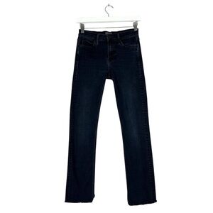 Mother Womens Jeans 25 Blue Rascal Slit Undone Hem Jeans